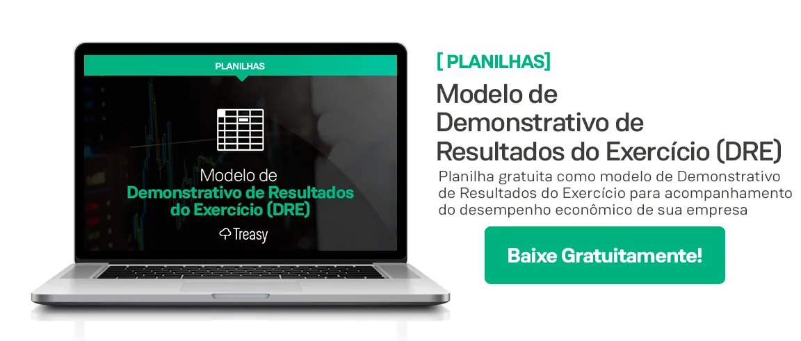 Modelo de planilha DRE demonstrativo de resultados aplicando conceitos 4-wall financeiros