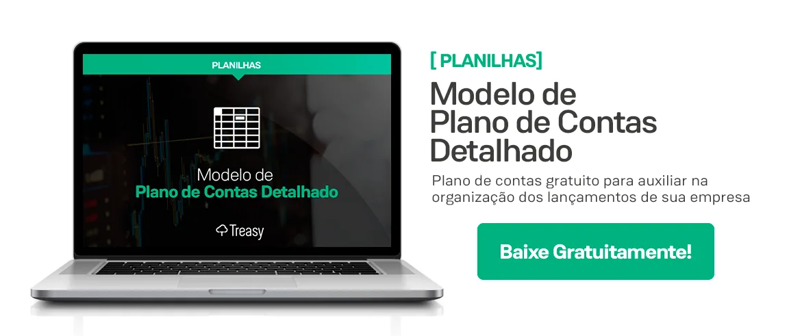 Modelo planilha plano de contas com classificação das contas contábeis