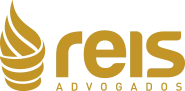 Logotipo Reis Advogados em dourado símbolo de excelência em orçamento empresarial