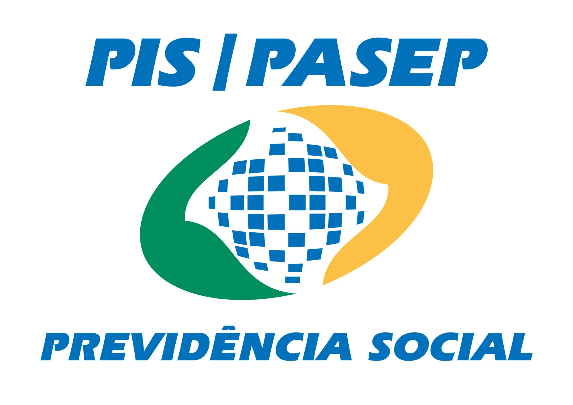 Logo PIS PASEP símbolo previdência social brasileira impostos recuperáveis empresa