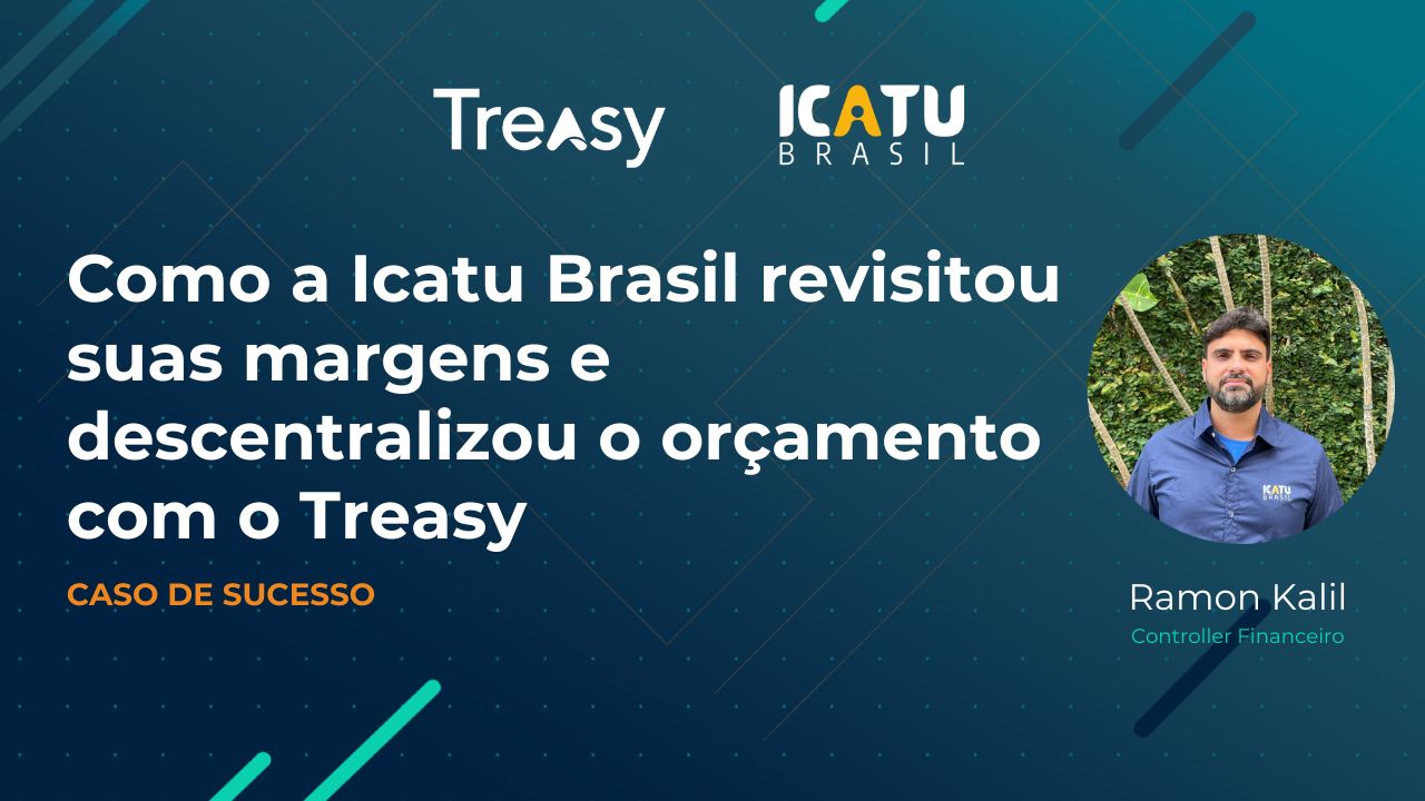 Card do caso de sucesso Icatu Brasil, com foto de Ramon Kalil, controller financeiro, sobre descentralização do orçamento