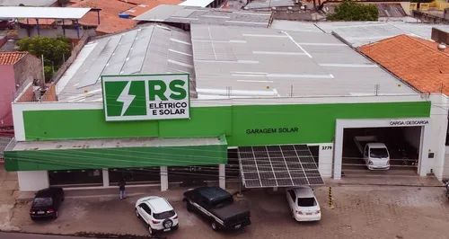 Fachada da loja RS Elétrico e Solar, empresa familiar que passou por outsourcing de controladoria